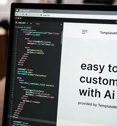 Website development screen